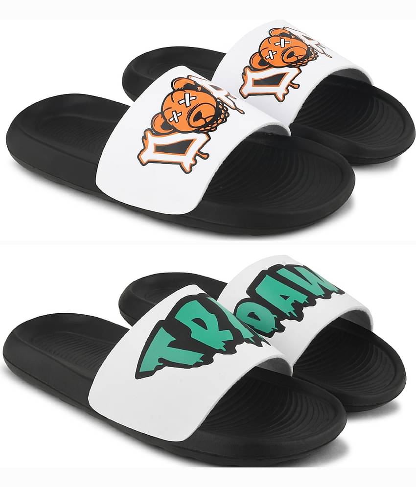 PERY PAO Multi Color Men's Slide Flip Flop