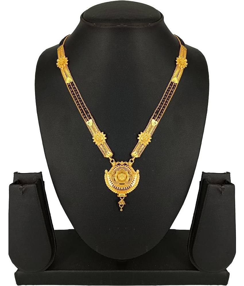 SHANKH-KRIVA - Gold Mangalsutra ( Pack of 1 )