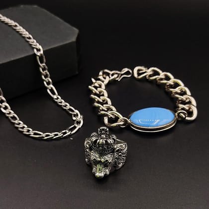 Exclusive Silver Plated Chain Finger Ring & Bracelets(Pack of 3)