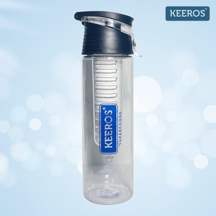 Keeros Fruit & Tea Infuser Detox Water Bottle, BPA Free, Food Grade Plastic, Leak Proof, Durable, Non-Toxic Water Bottle for Office, Gym, 800 ml Keeros Fruit & Tea Infuser Detox Water Bottle, BPA Free, Food Grade Plastic, Leak Proof, Durable, Non-Toxic Water Bottle for Office, Gym, 800 ml