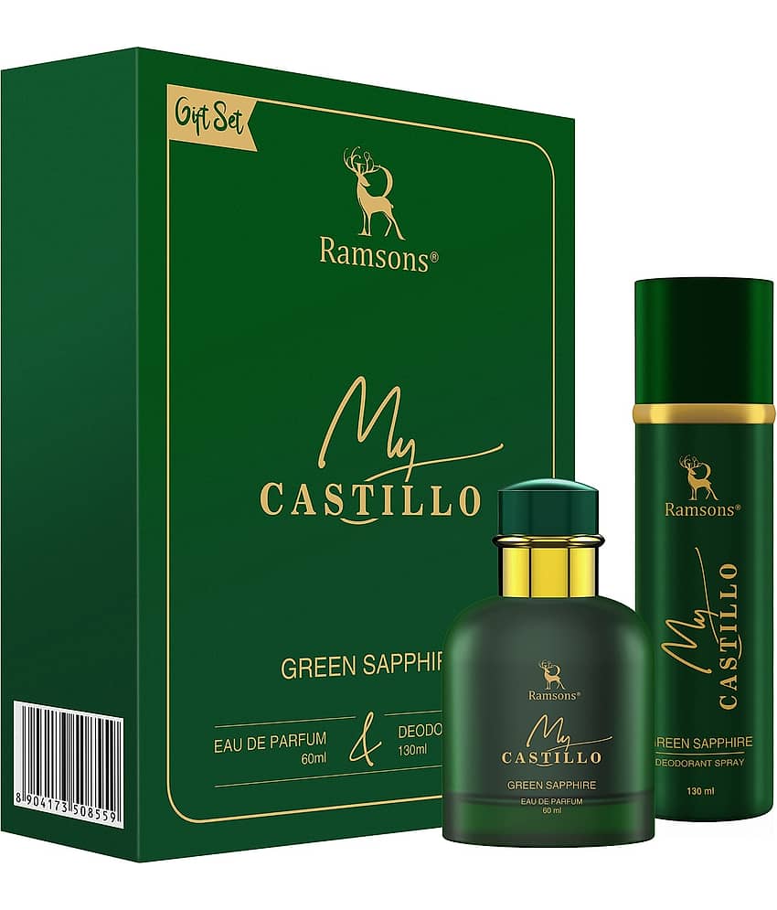 Ramsons - My Castillo GREEN SAPPHIRE Gift Set Fragrance 1 EDP 60ml & 1 Deo 130ml (Pack of 2)