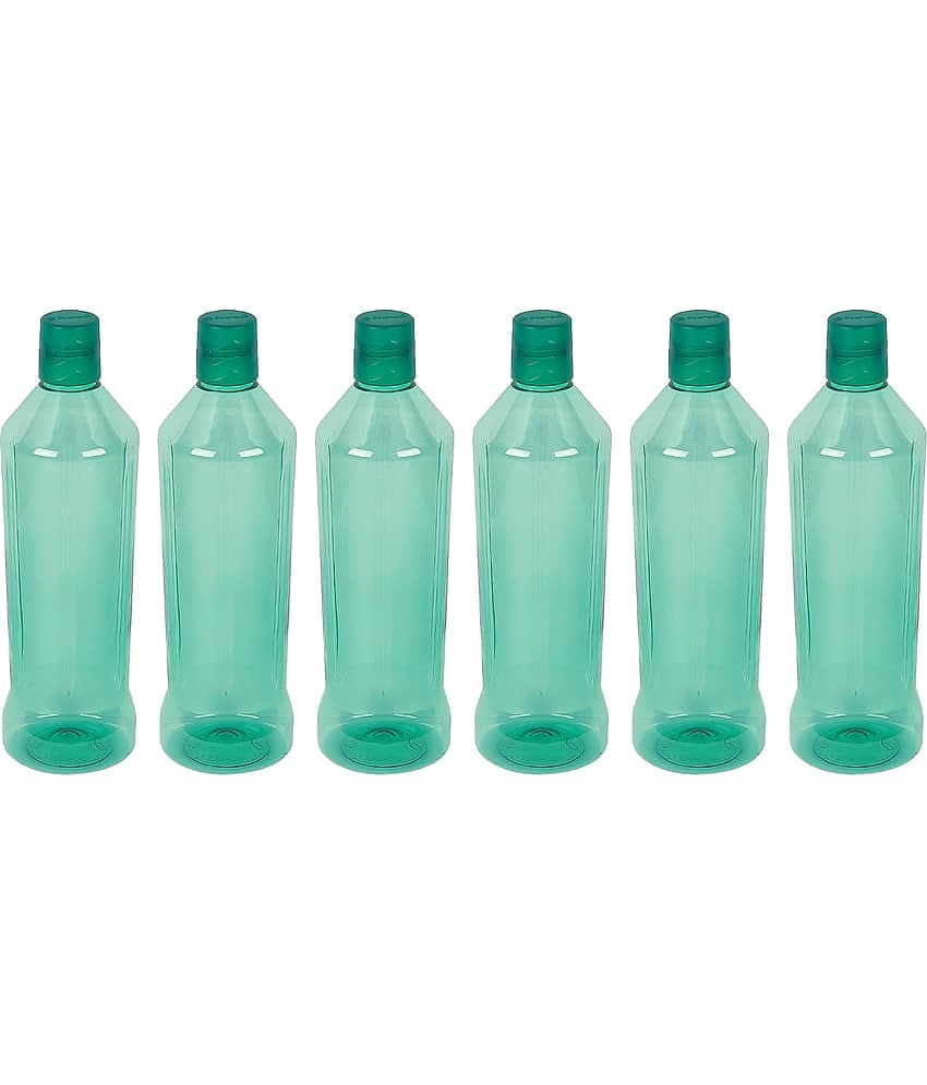PearlPet Neptune-1000ml Green PET Water Bottle 1000 mL ( 6 )