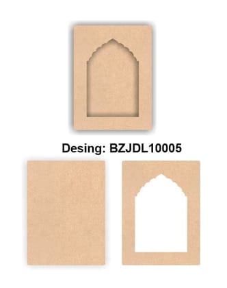 Brand Zero Plain MDF Diy Jharokha Bases Double Layer -  Design BZJDL10005 - Select Your Preference Of Size & Thickness