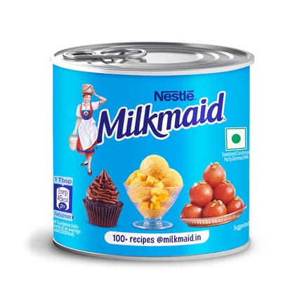 Milkmaid Partly Skimmed Sweetened Condensed Milk, 380 g Tin