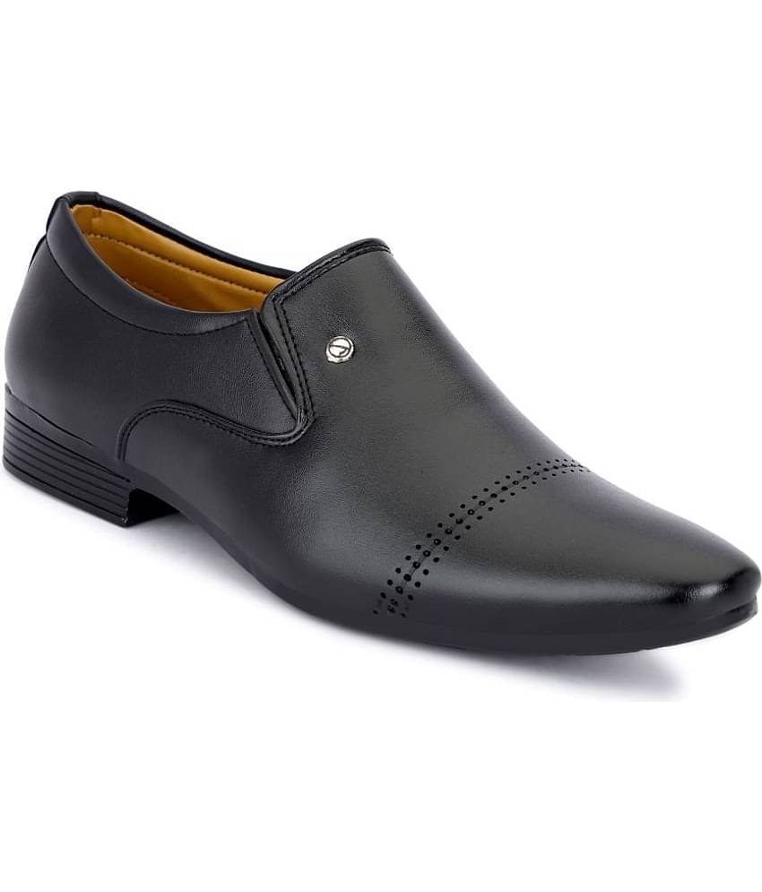 MARKRANGE - Black Men's Slip On Formal Shoes