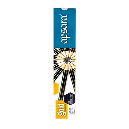 Apsara Gold Pencils, Pack Of 10