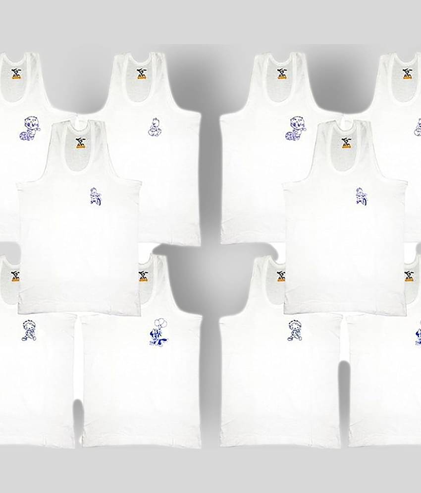 HAP Pack of 10 Boys 100% Cotton ( White )