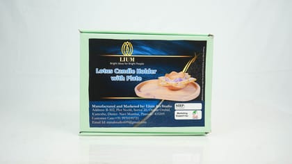 Lotus candle holder with plate