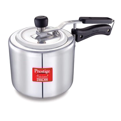 Prestige Nakshatra Svachh Aluminium Spillage Control Pressure Cooker, 3 L (Silver) Prestige Nakshatra Svachh Aluminium Spillage Control Pressure Cooker, 3 L (Silver)