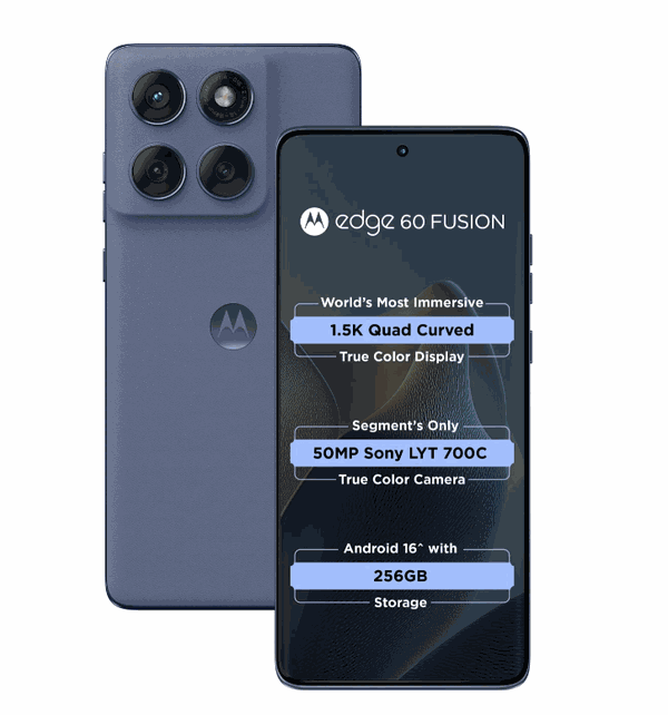 MOTOROLA Edge 60 Fusion 5G (PANTONE Slipstream, 256 GB) (12 GB RAM)