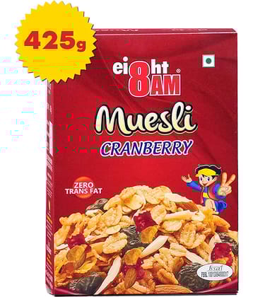 8AM cranberry Muesli 425 gm