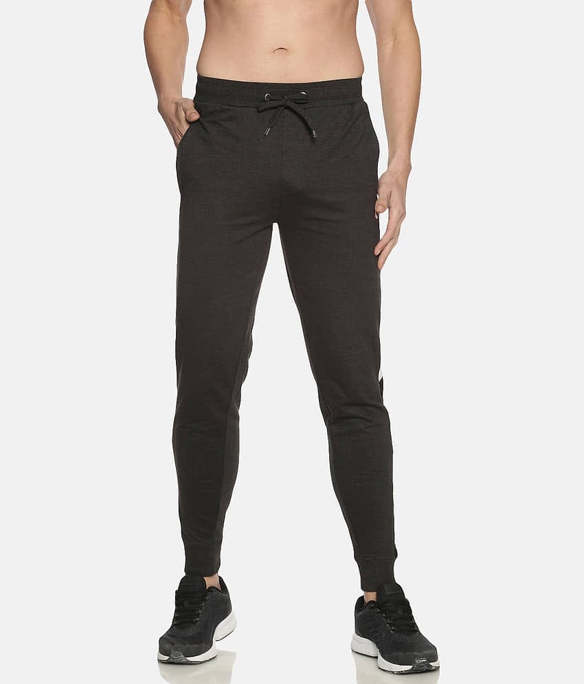 Dollar Navy Cotton Solid Joggers Single