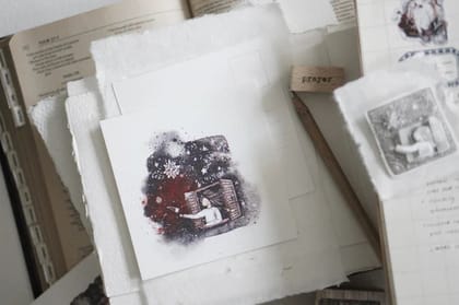 Black Milk Project- Prayer Series - Star window Postcard