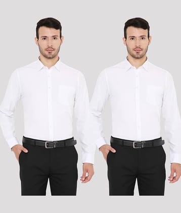 Maharaja - Multi Polyester Slim Fit Men's Formal Shirt ( Pack of 2 )