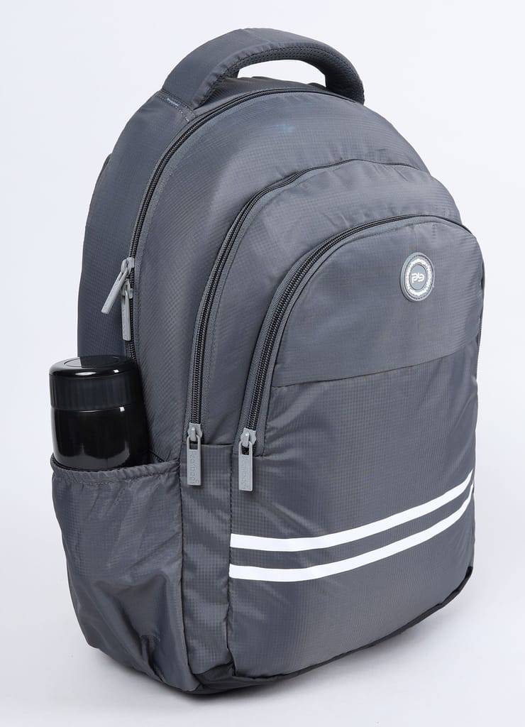 PB Pearlbags FLAUNT 25L Solid Casual Backpack,3 Compartment,Premium Fabric,Water Resistant Anti Theft,School & College Bag for Boys and Girls,Office & Travel Bag for Men and Women,48X31X17 Cms