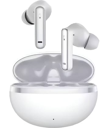 VERONIC HYK006 Bluetooth True Wireless (TWS) In Ear 30 Hours Playback Low Latency,Powerfull bass IPX4(Splash & Sweat Proof) White