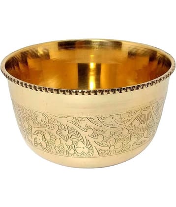 A & H ENTERPRISES Big Size Katori /Sabzi Bowl Brass Cereal Bowl 300 mL ( Set of 1 )