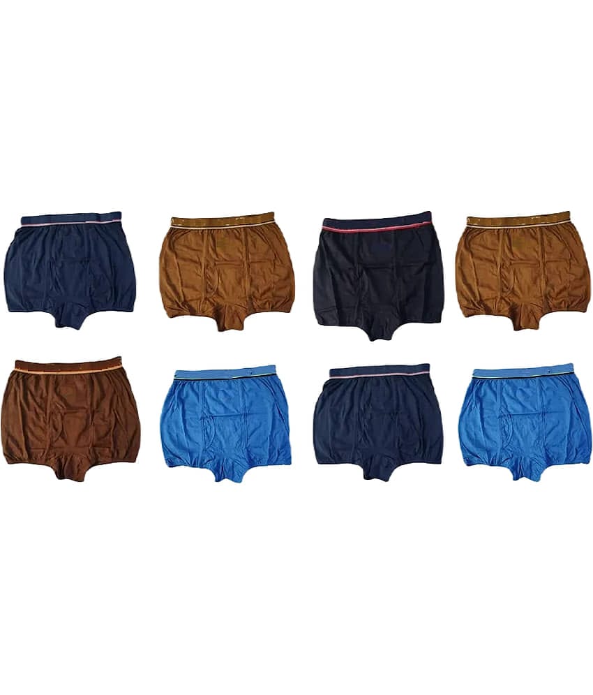 INNERO Pack of 8 Cotton Blend Trunks For Men's ( Multicolor8 )