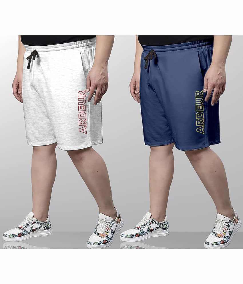 Ardeur Multi Cotton Blend Men's Shorts ( Pack of 2 )