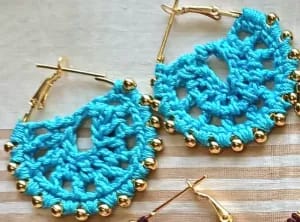 Crochet fancy earrings