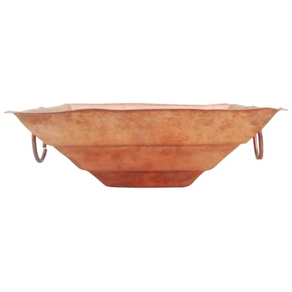 Copper Hawan Kund | Heavy Quality Havan Kund for Puja, Length : 12 Inch (ZMAS294 L)