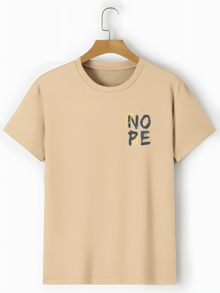 "NOPE" Oversized Premium Cotton Tshirt-S