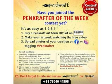 Knife Painting on Abstract DIY Kit by Penkraft