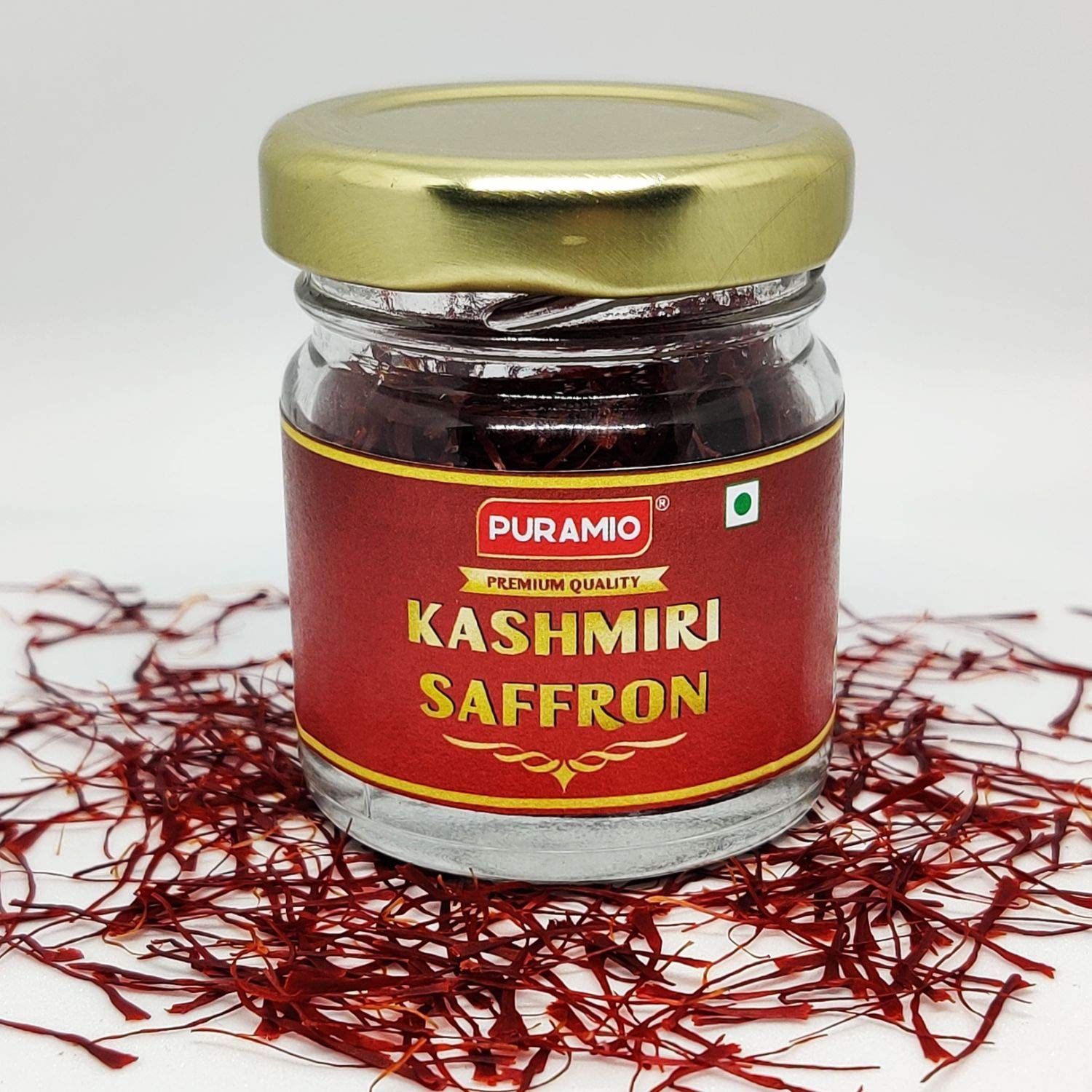 Puramio Kashmiri Saffron (Kesar)- 100% Pure And Natural, 1 gm