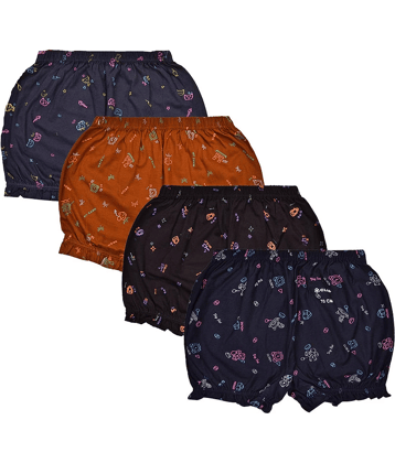 PUSHPADANT FASHION WEAR Pack of 4 Cotton Panties For Girls ( Multicolor )
