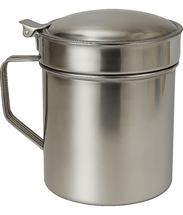 Dynore Drip Container Steel Silver Oil Container ( Set of 1 )