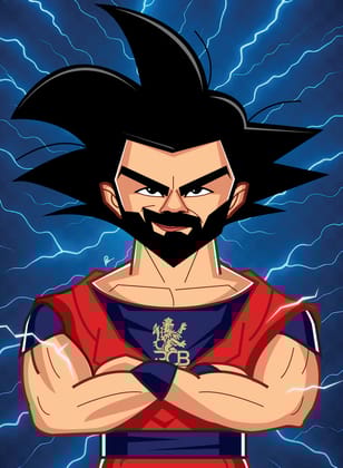 Dragon Kohli – When Cricket Goes Super Saiyan-A3 Poster