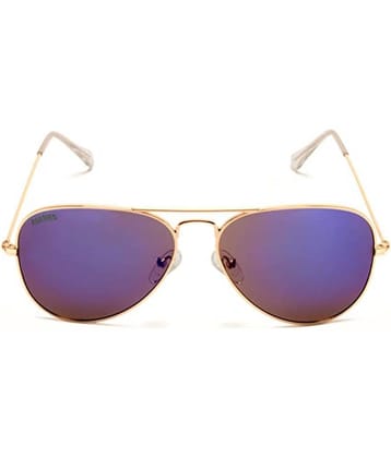 Roadies - Gold Pilot Sunglasses ( Pack of 1 )