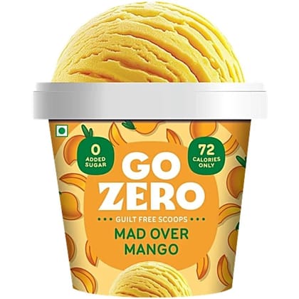 Go Zero Mad Over Mango Guilt Free Ice Cream Scoops, 100 ml - 100 mL - 100 mL - One ice cream scoop