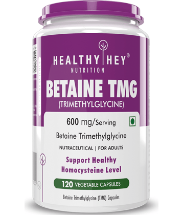 HEALTHYHEY NUTRITION Betaine Trimethylglycine (TMG) 120 no.s Capsule