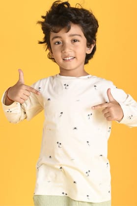 PALM SHORT SLEEVES TSHIRT - WHITE-0-6 MONTHS / 1N / White