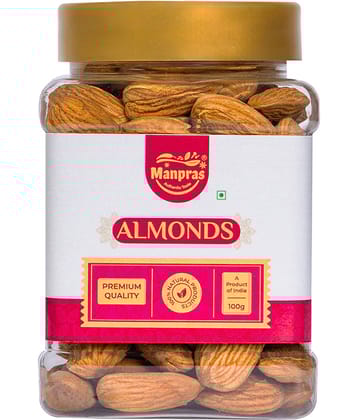 Manpras Premium Almond 100Gm. (Pack of 1)