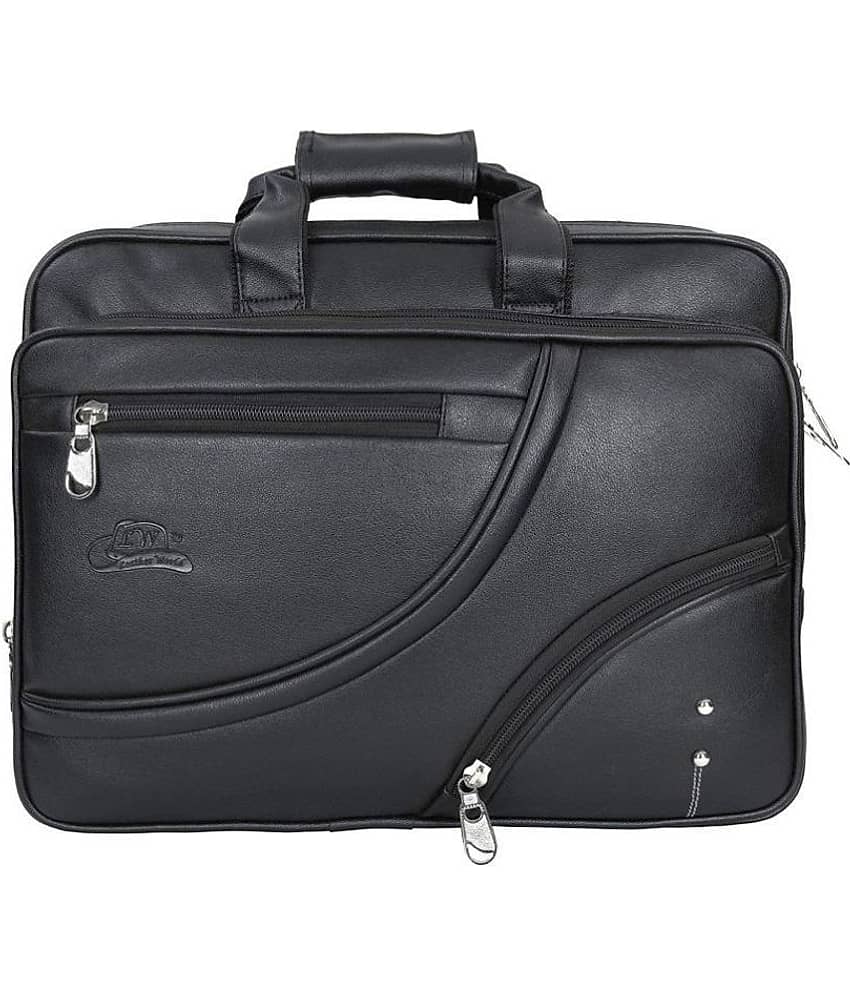 Leather Gifts Laptop Bag Black Leather Office Bag