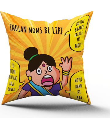 Royals of Sawaigarh - Multicolor Polyester Gifting Printed Cushion for Mothers Day