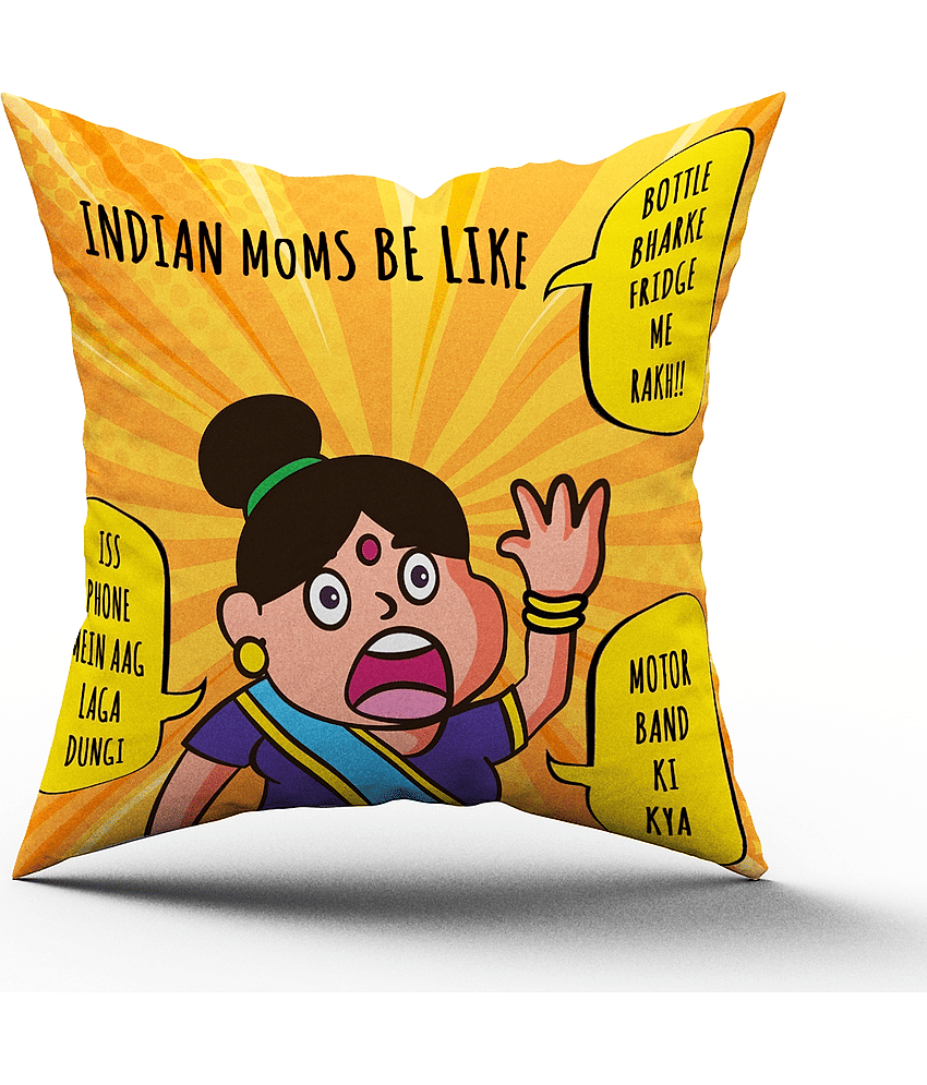 Royals of Sawaigarh - Multicolor Polyester Gifting Printed Cushion for Mothers Day