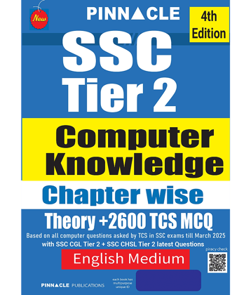 SSC Tier 2 Computer Knowledge Chapter Wise Theory +2600 TCS MCQ | 4th Edition | English Medium | Updated till March 2025