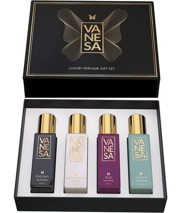 Vanesa Luxury Gift Set for Women - Engima , Magic Pearl , Babe , Caper EDP (20ML EACH)