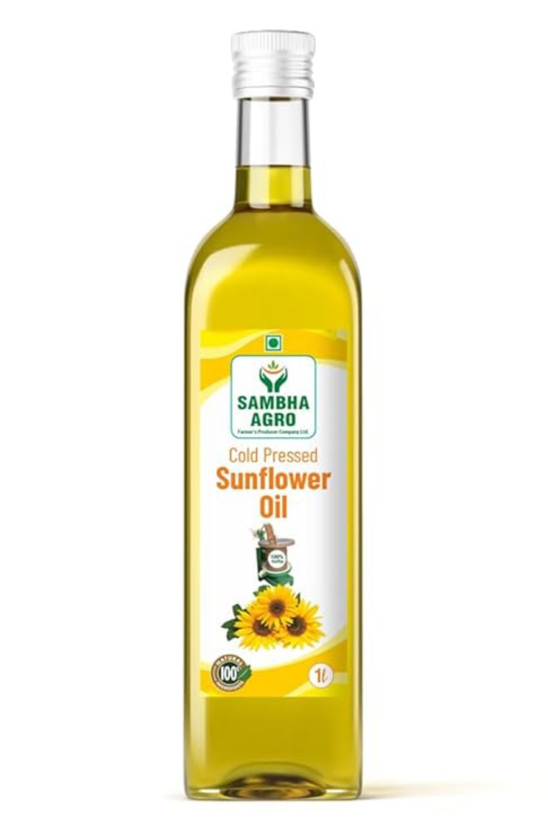 SAMBHA AGRO Sunflower Oil | Nutrient-Packed | Heart Health Benefits | All-Purpose Cooking Oil | Health Booster | Antioxidant-Rich Formula