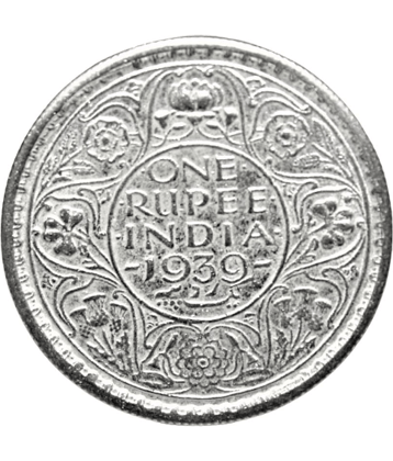 British India - 1 Rupee 1939 {King George VI} India very Old and Rare Coin