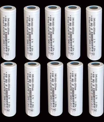 CONSONANTIAM Pack of 10, 3.7 Volt 2500 mAH Winway Lithium Rechargeable Battery use for Led Light, Bluetooth Speaker, Power Bank, Trimmer, Laptop, Battery Student Project Etc.