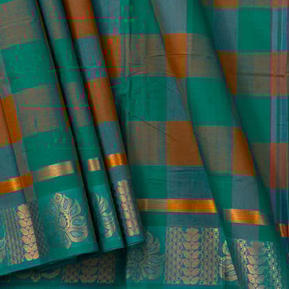 Multicolour Checks Chettinad Cotton Saree PV SK CC 209