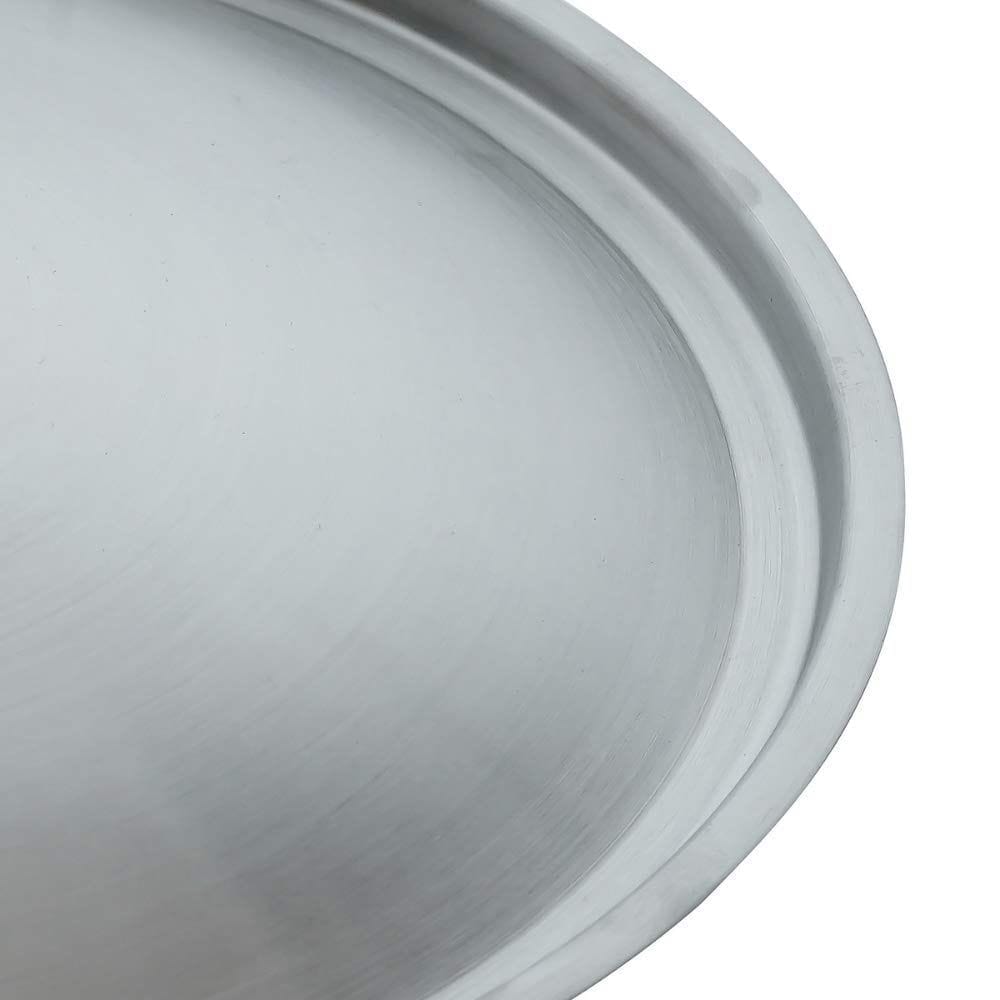 Femora Stainless Steel Tri-ply Induction Safe, Stain Resistant, Zero Coating Frying Pan with Steel Lid (Silver, 24 cm Capacity 1.8 L)