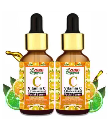 Zorg Organics Vitamin C Serum For Face Pigmentation And Oily Skin Face Serum 60 mL Pack of 2