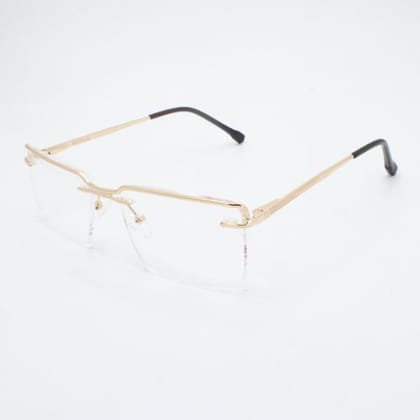 Lensoz Elite X Luxe Rimless Rectangle - Narrow - Golden