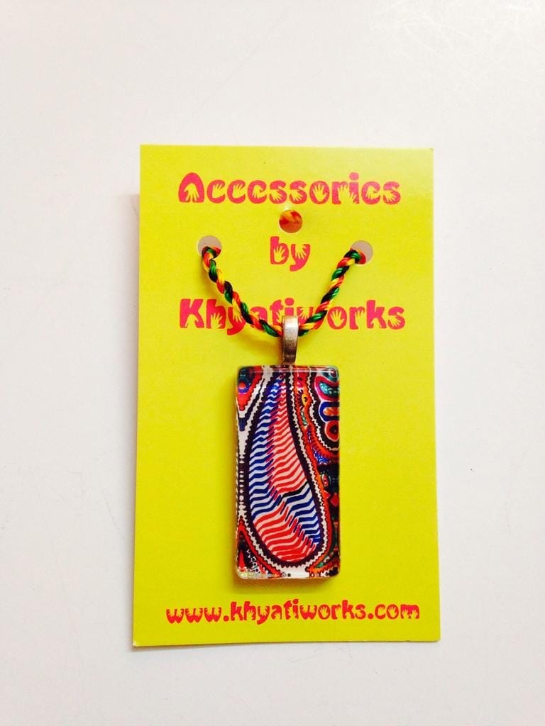 Brit-angle Rectangle Glass Pendant