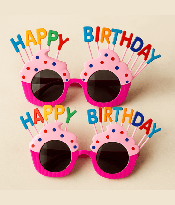 Baskety Pink Round Sunglasses ( Pack of 2 )